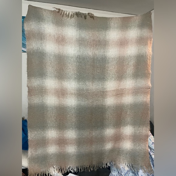 Loch Maree St. Albans Australia pure mohair pastel colors blanket53” X 66”